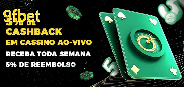 Promoções do cassino ao Vivo 9fbet